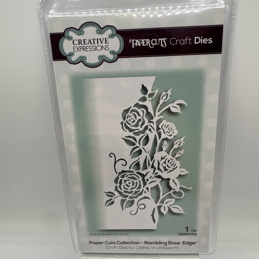 Creative Expressions Paper Cuts Rambling Rose Edger Die Cathie Shuttleworth New