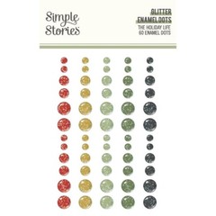 Crafts Enamel Dots SS Sticky Back Glitter Holiday Life Red Gold Silver Black
