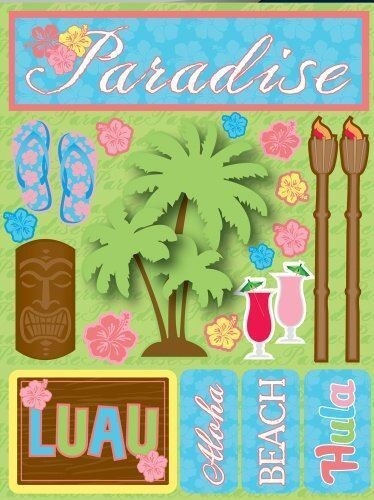 Reminisce Signature Series 3-Dimensional Sticker, Paradise