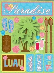 Reminisce Signature Series 3-Dimensional Sticker, Paradise