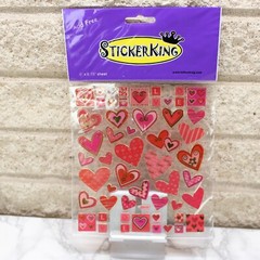 Valentines Hearts Stickers Sticker King 6″ x 6.75″