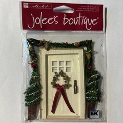 Vintage Jolee’s Boutique Holiday Door Christmas Sticker Collage Scrapbooking New