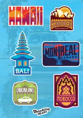 MINI Travel Stickers – 65 Locations!