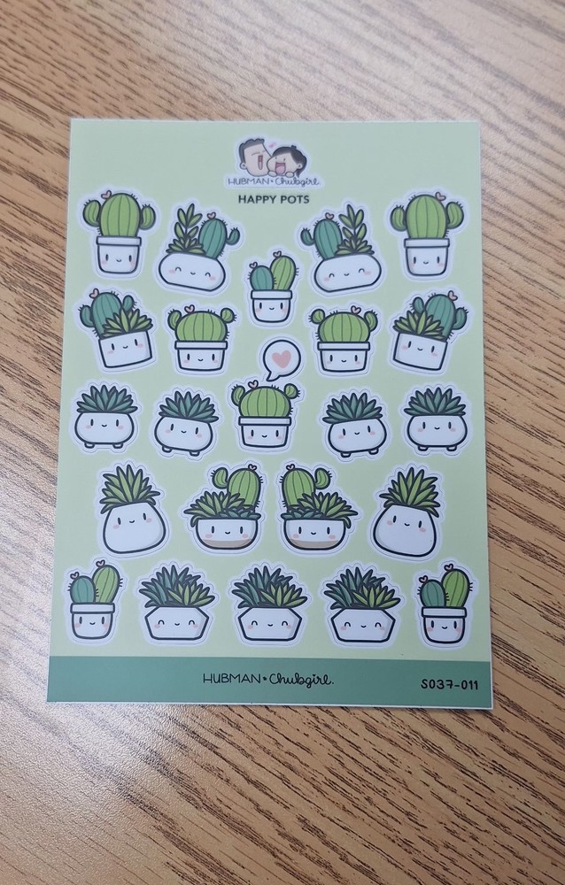 Hubman and Chubgirl Large Sticker Sheet – Happy Pots