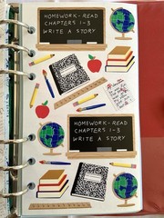 Stickopotamus Sticker 6-Ring Binder Album With 24 Stickers Pages