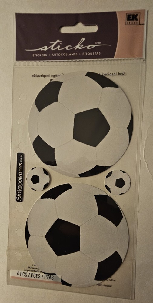 Sticko «Soccer» Stickers *Card* Scrapbook*Ships Worldwide