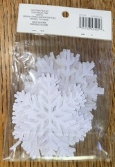 Recollections Snowflakes Snow Flakes Value Pack 24Pc CHRISTMAS Glitter Stickers