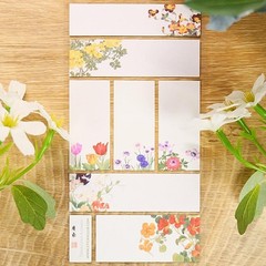 Stickii – Flower Labels – 1 Spring Garden Florals Sticker Sheet – Crafts Gifts