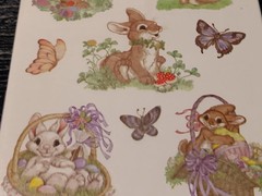 stickety-doo-da stickers Easter bunny rabbit holiday agc 4 sheets
