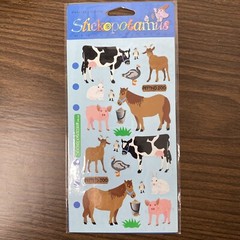 Stickopotamus – Binder Stickers – Petting Zoo Farm Animals – New Package