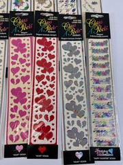 Lot of 48 Foil Textured Metallic Sticker Sheets Class A’ Peels Variety of Design