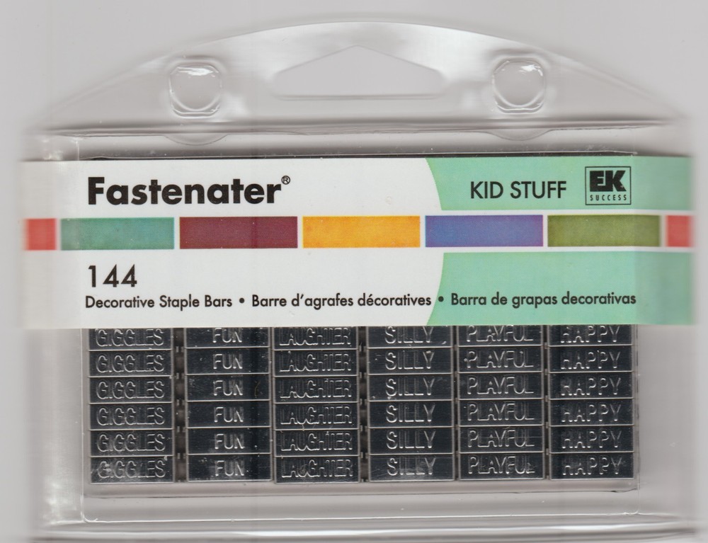 EK Success KIDS STUFF Fastenater 144 Decorative Staple Bars