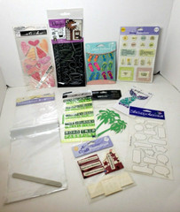 Scrapbooking Sticker Craft Lot 10 Packs Jolees Dazzles 3D Vellum Rub-Ons Bubble