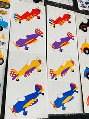 Big Lot of VTG Stickers Sandy Lion & Mrs Grossman – Fuzzy, Shimmery & Character