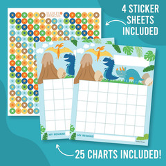 Sticker Chart for Kids Behavior at Home & Classroom – 25 Reward Chart for Kids I