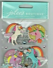 Jolee’s Boutique~UNICORNS embellishment set~Really cute! Quick Ship!!