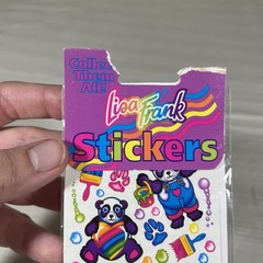 Vintage Lisa Frank Sticker Strip Painter Panda 90s New Sealed
