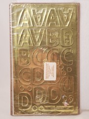 vtg 1988 Current Publishing Alphabet Stickers Gold unknown number sealed pack