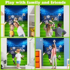 Soccer Party Games for Pin The Soccer on The Goal Party Games Football Poster…