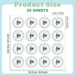 320 Pcs Duck Egg Laid on Stickers, 2 Inch Round Farm Fresh Eggs Sticker Round…