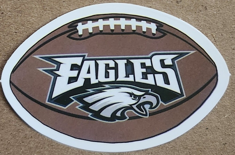 Philadelphia Eagles logo and football decal sticker
