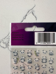 Sticko Autocollant STI Pandas TN Mini Black and White 93 PC Scrapbooking Crafts