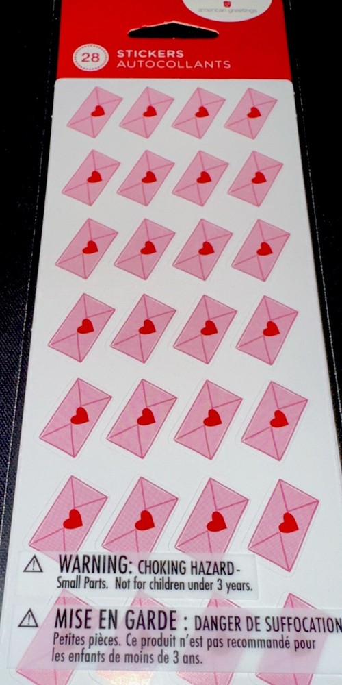 ENVELOPES LETTER HEART 28 STICKERS✨ ✉️❤️✉️❤️✉️❤️✨1/2”✨❤️LOVE IS IN THE AIR❤️✨