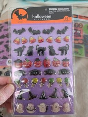 Vintage Halloween Scrapbook Sticker Multi-Brand Theme Pack Lot of 7