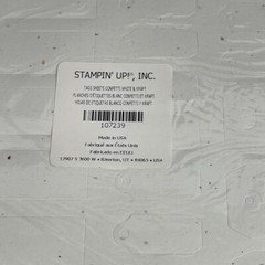 Stampin Up TAGS SHEETS CONFETTI WHITE & KRAFT Confetti Tan White Kraft 107239