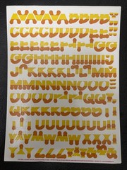Current Candy Corn Alphabet Letters Scrapbooking (76685)