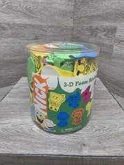 Vintage Nickelodeon 3D foam stickers SpongeBob Arnold Fairly Oddparents 2004