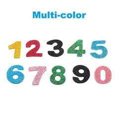 Foam Stickers 4Pack 120Pc EVA Adhesive Glitters Foam Shape Sticker Number