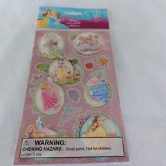 Disney Princess 3D Stickers Snow White Belle Little Mermaid Etc. Sandy Lion New