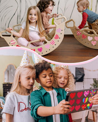 32 Sheets Heart Stickers, 384 Pcs Valentines Day Stickers for Kids, Holiday Stic