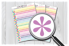 Asterisk Planner Stickers for Diary Calendars, Journals and Scrapbooking