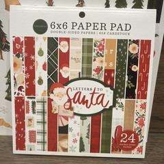 Carta Bella Letter To Santa 6×6 Scrapbook Paper Pad & Sticker Lot