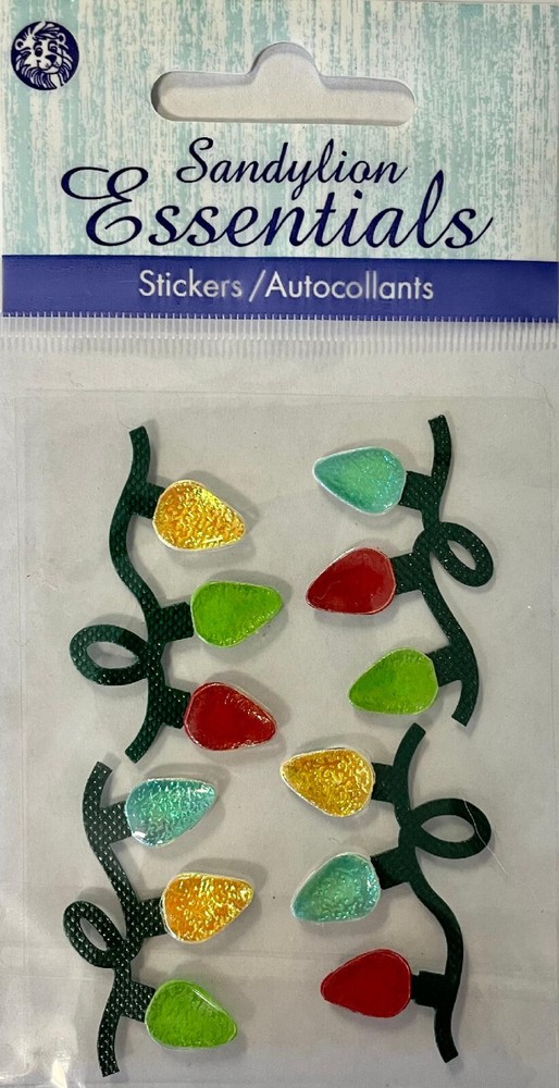 Sandylion Essentials Stickers ~ CHRISTMAS LIGHTS