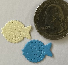 MINI SEA CREATURES Die-Cut Set(16pc)Starfish•Turtle•Crab •Ocean•Jellyfish•Whale•