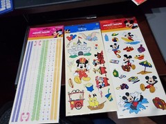 6 lot NIP Sandylion 3 Big 5.5×12” Mickey & Disneyland & Minnie Borders & 3 Small