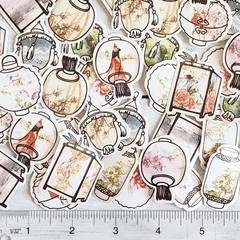 45PCS Lantern Stickers – Asian Chinese Festival Scrapbooking Journal Stickers