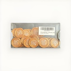 NEW Gold Initial Alphabet L Adhesive Wax Seal Stickers, 25 Pack Christmas Theme