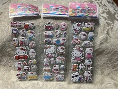 Retro Vintage Look Hello Kitty 3D Puffy Stickers 3 sets (#6)