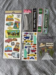 USA Vacation Scrapbook Stickers Lot (Jolee’s, Etc)