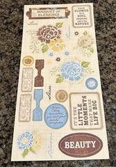 Close to My Heart CAPRICE My Stickease Assortment Stickers Flowers Garden