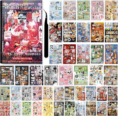 800Pcs Cute Scrapbook Stickers Travel Japanese Sticker Book for Adult Kawaii