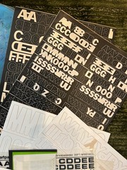 Scrapbooking Stickers / Transfers / Stencils — Alphabet / Letters Assorted Lot