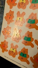 Vintage Current Inc Stickers Alphacats Sticker Sheet Lot 2 Sheets (Creases) READ
