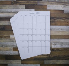 2023, 2024, or 2025 Large Calendar Stickers for Planners and Journals 5″ x 7″