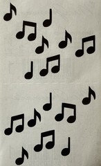 BLACK MICRO MUSIC Stickers (16pc)Mrs.Grossman’s•Notes •Instruments•Card Making•