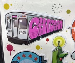 SEALED Color Factory Puffy Stickers ‘Chicago Style’ By Anthony Lewellen (2022)